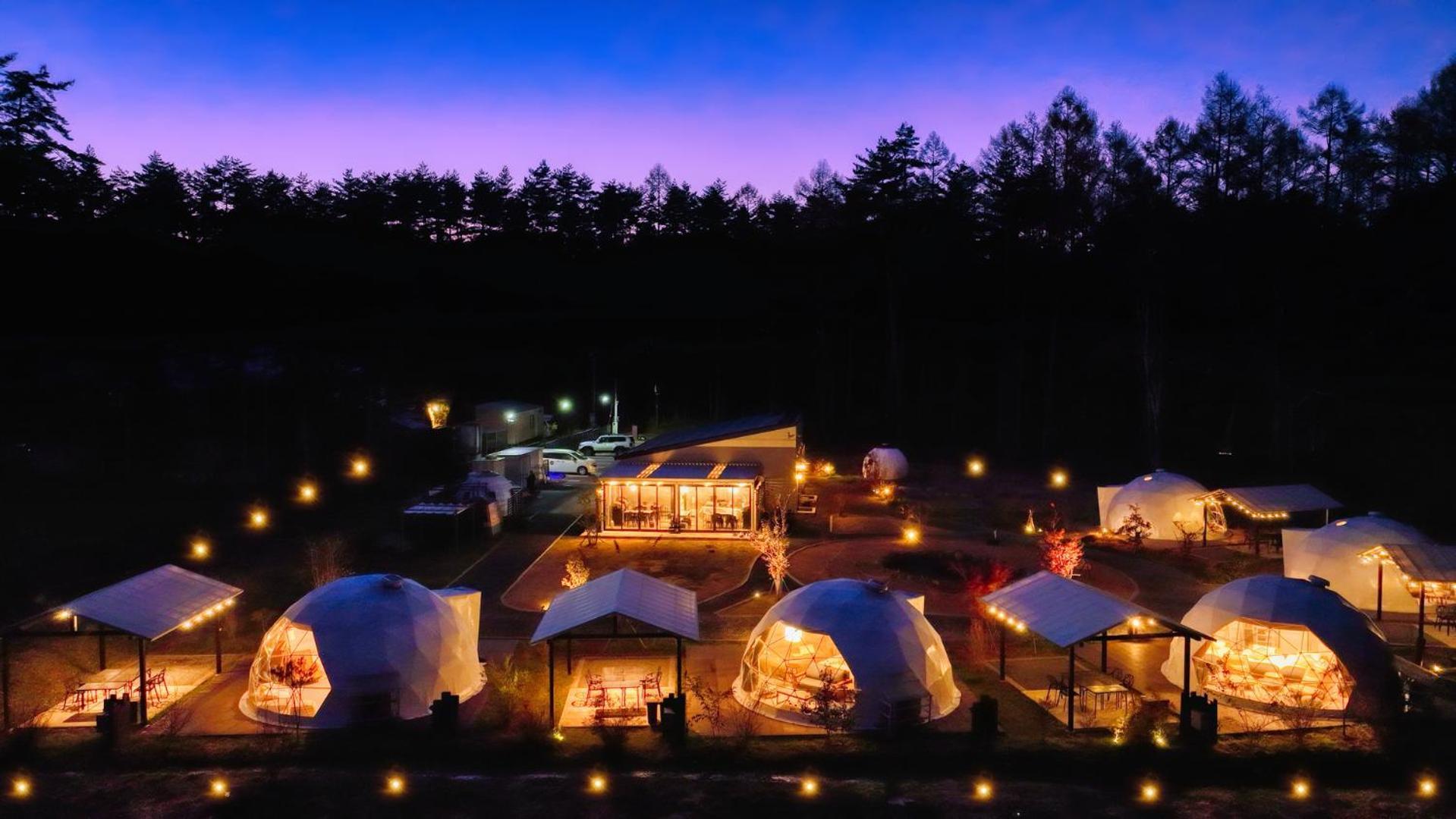 Luxury tent Hoshifull Dome Fuji Fujikawaguchiko
